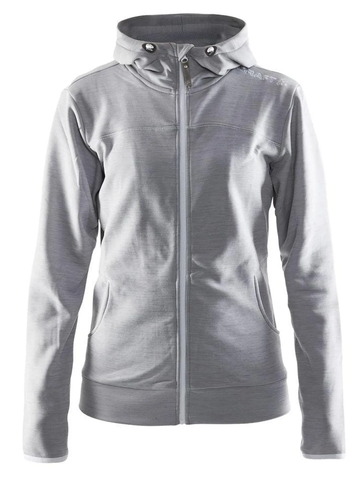 Women's Leisure Full Zip Hood - GREY