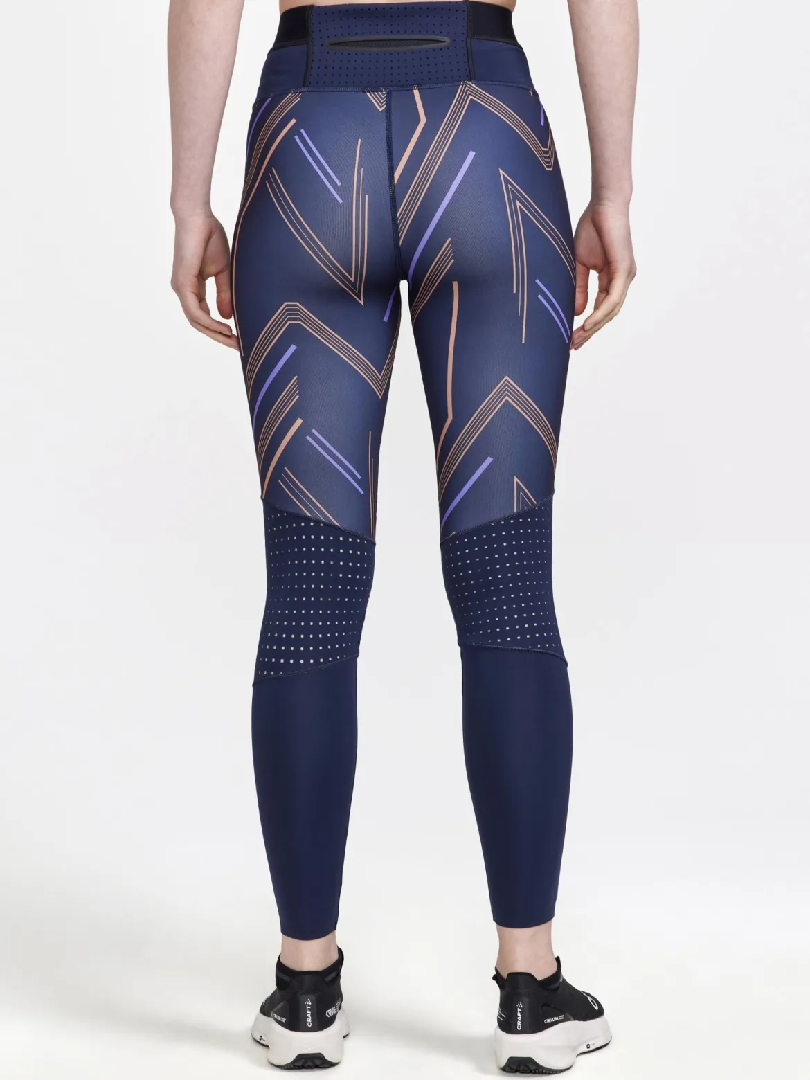 Women's Pro Charge Blocked Training Tights - BLAZE-CLIFF