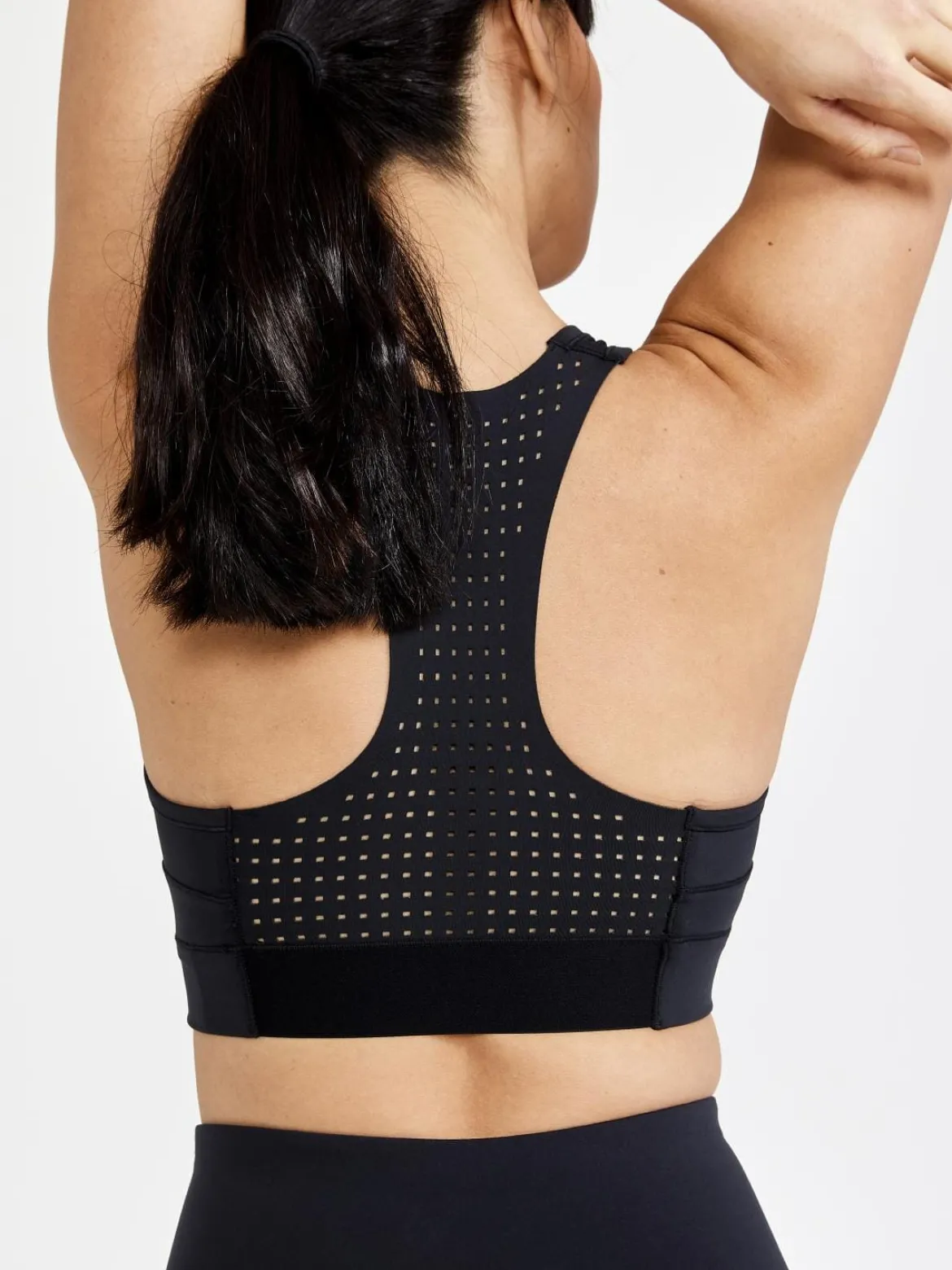 Women's Pro Charge Blocked Training Sport Top - Black