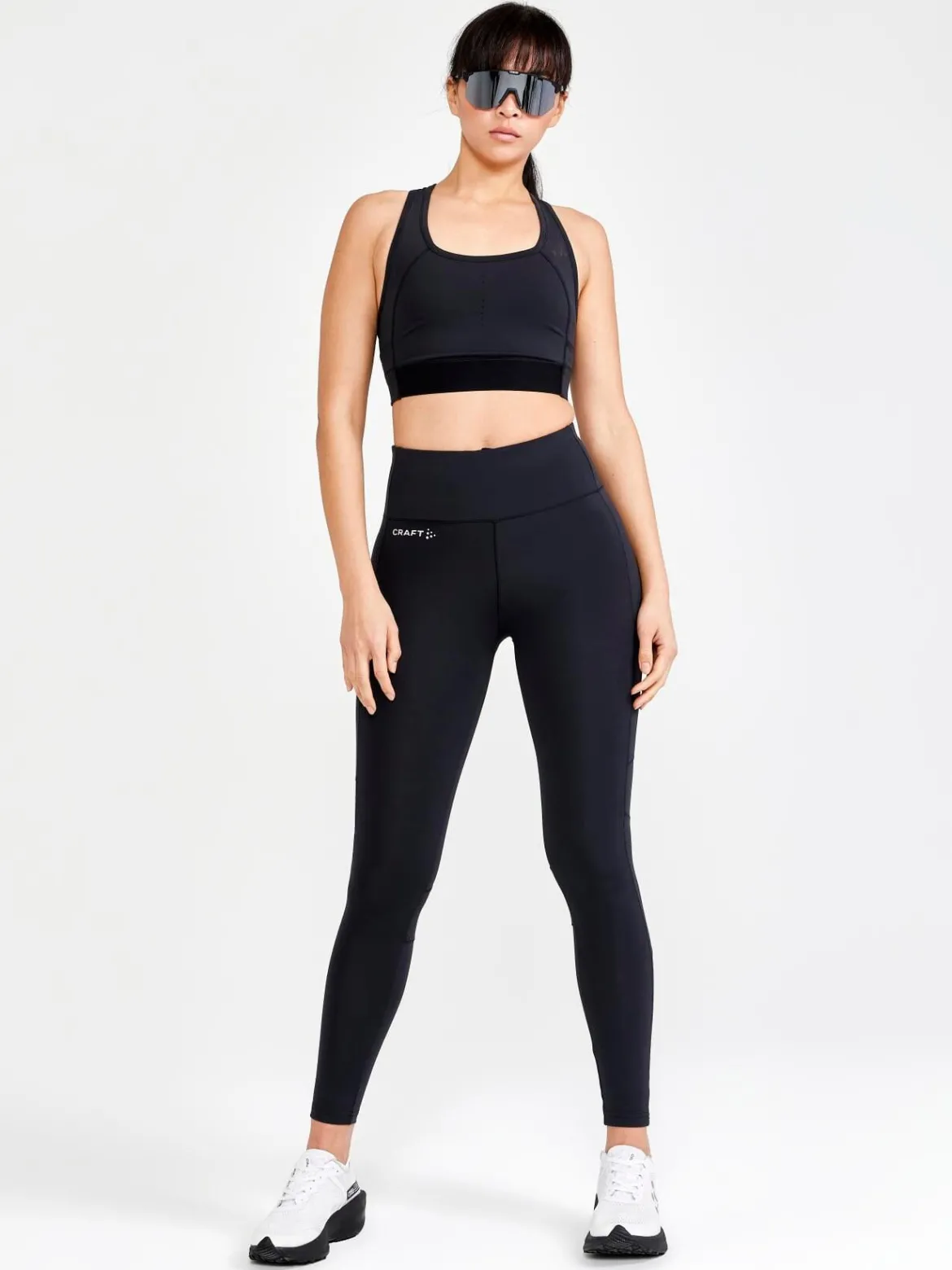 Women's Pro Charge Blocked Training Sport Top - Black