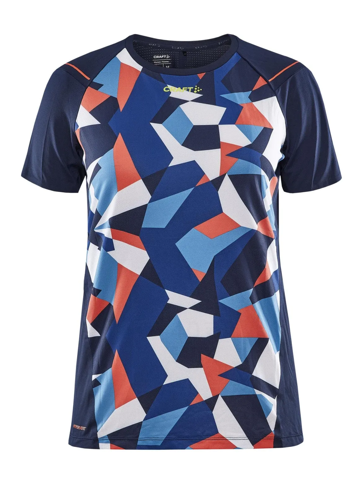 Women's Pro Dazzle Camo Running Tee - BLAZE/P DAZZLE CAMO