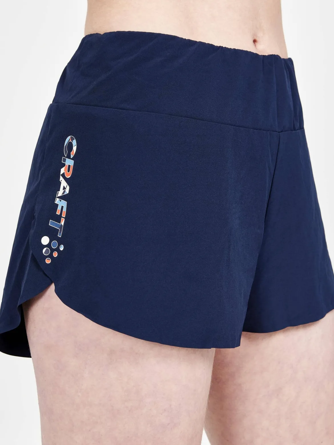 Women's Pro Dazzle Camo Running Shorts - BLAZE/P DAZZLE CAMO