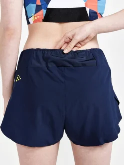 Women's Pro Dazzle Camo Running Shorts - BLAZE/P DAZZLE CAMO