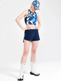 Women's Pro Dazzle Camo Running Top - BLAZE/P DAZZLE CAMO