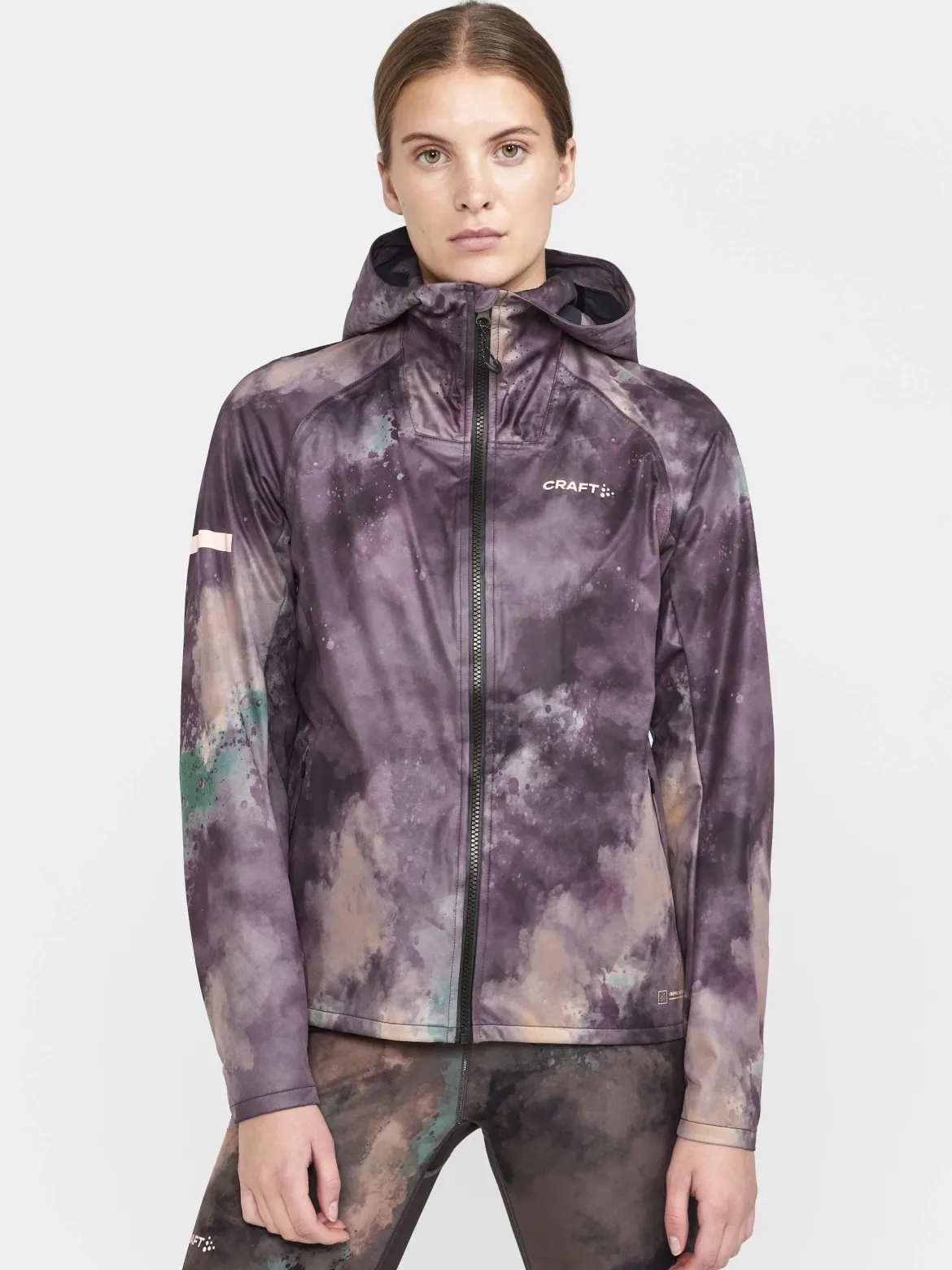 Women's Pro Hydro Running Jacket 2 - BARK-MULTI