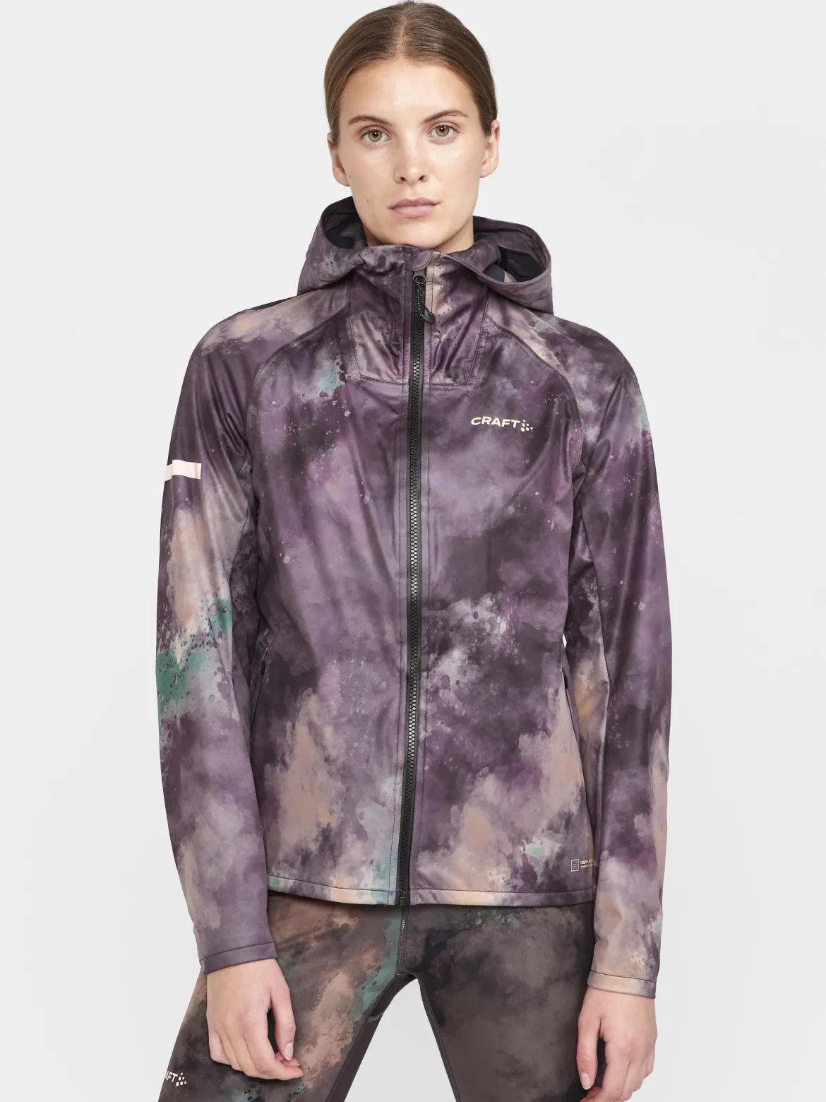 Women's Pro Hydro Running Jacket 2 - BARK-MULTI