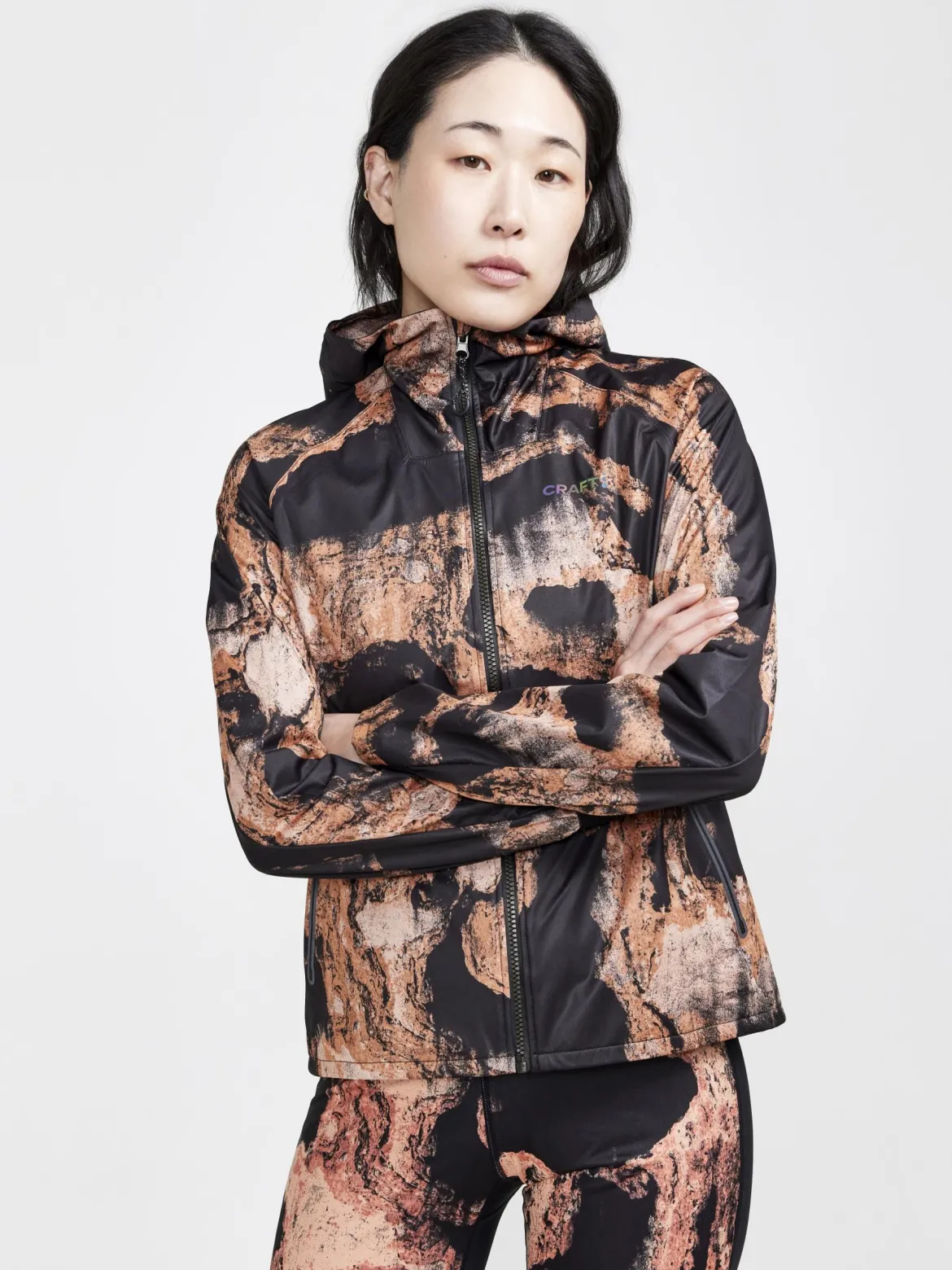 Women's Pro Hydro Running Jacket 2 - BARK-MULTI