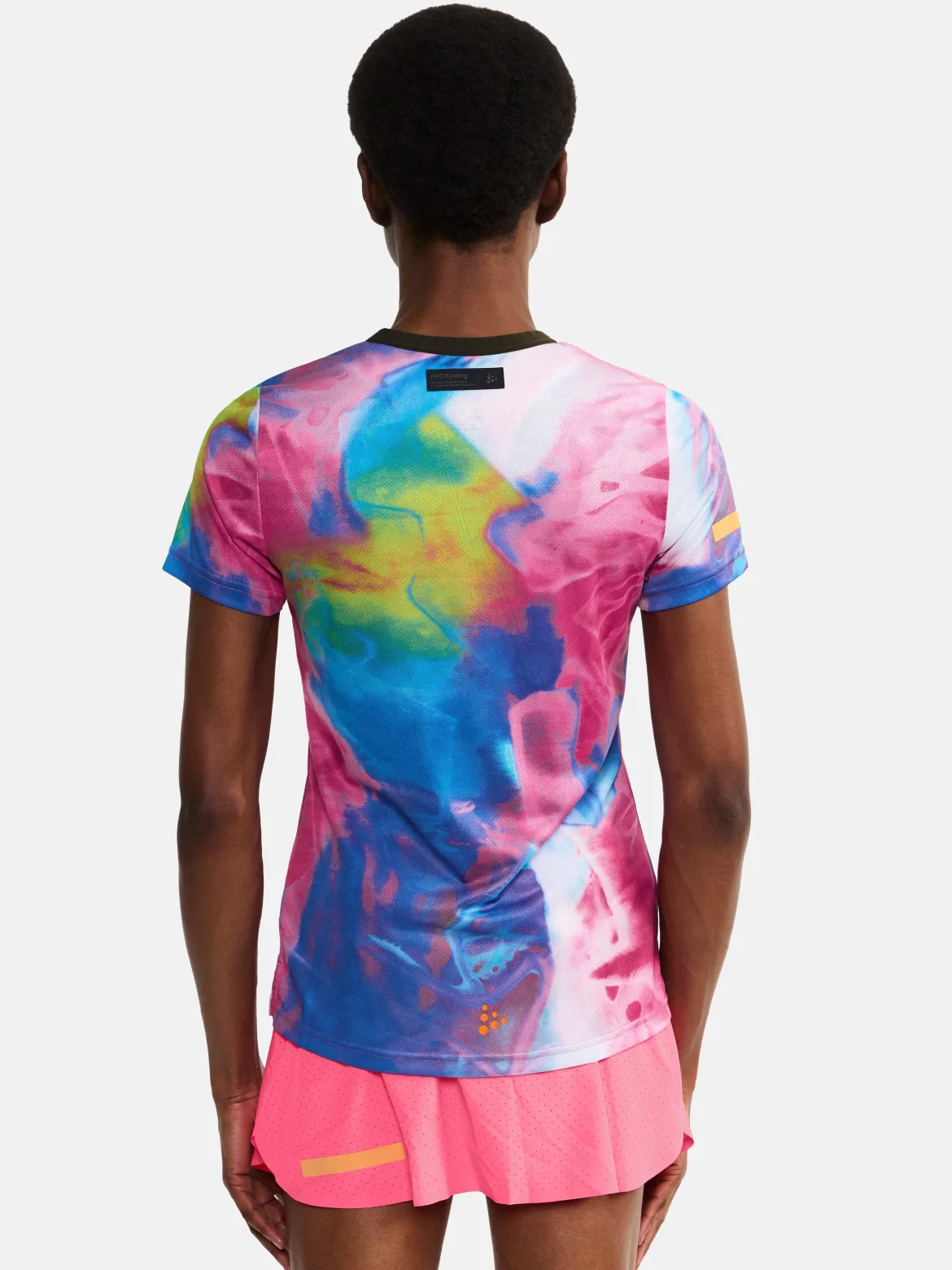 Women's Pro Hypervent Jaquard Running Tee - FUCHSIA/MULTI