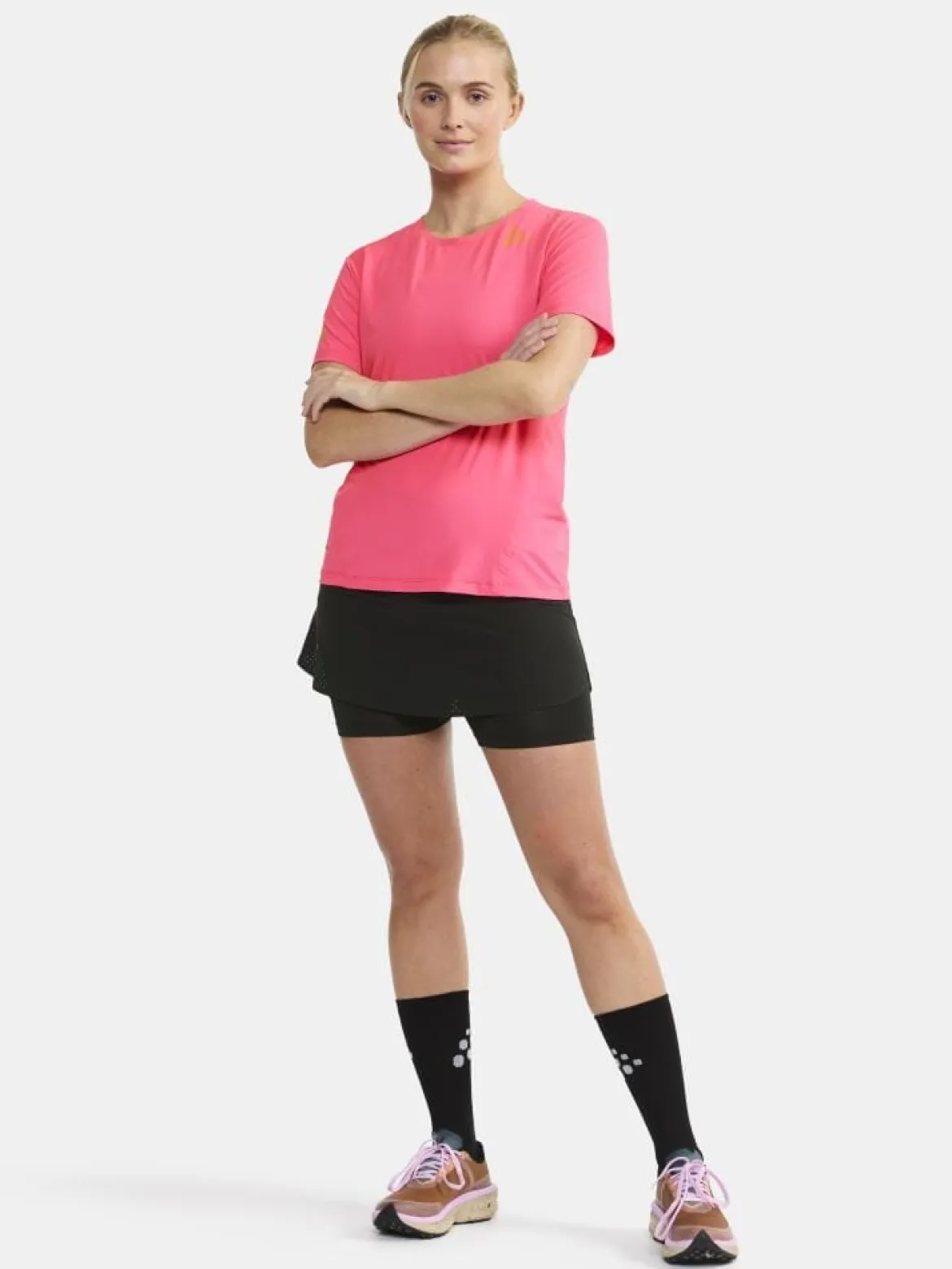 Women's Pro Hypervent Running Tee 2.0 - FUCHSIA