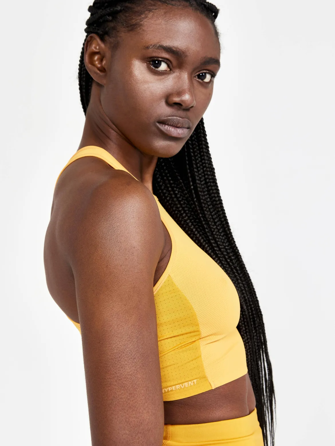 Women's Pro Hypervent Running Cropped Top - CALM
