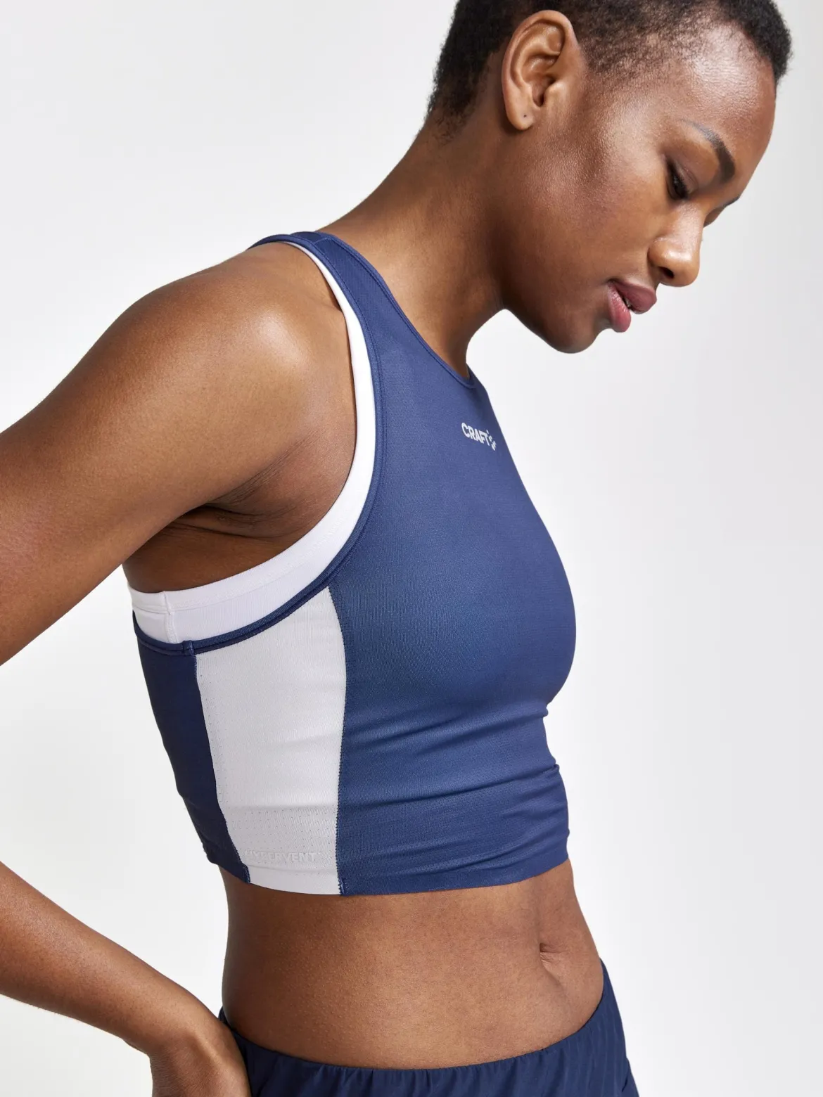 Women's Pro Hypervent Running Cropped Top - BLAZE-FLEX