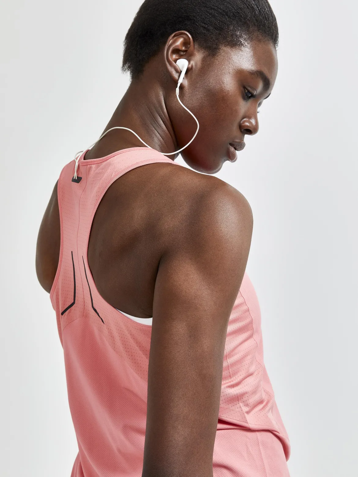Women's Pro Hypervent Running Singlet - CORAL