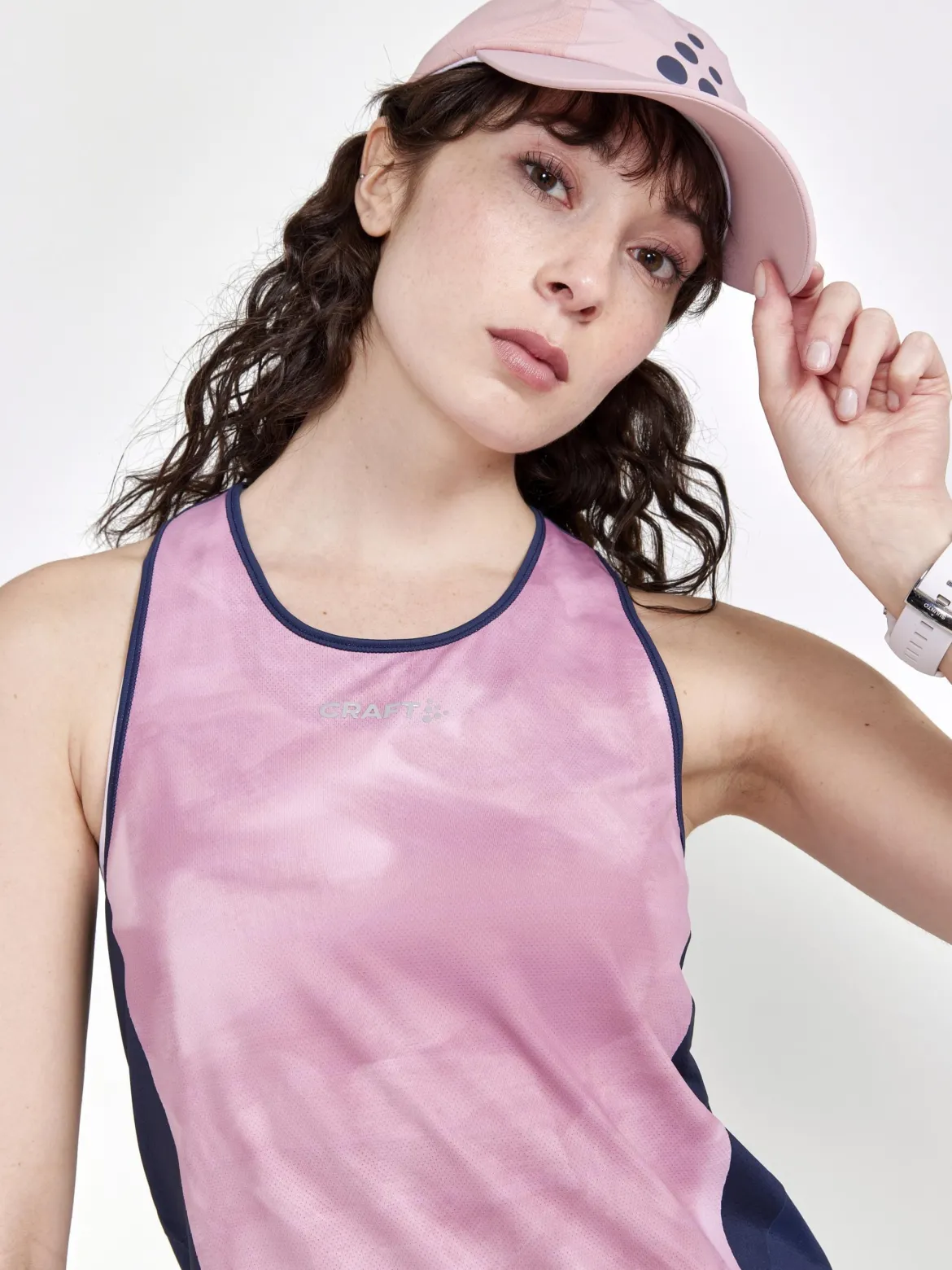 Women's Pro Hypervent Running Singlet - BLAZE/MULTI