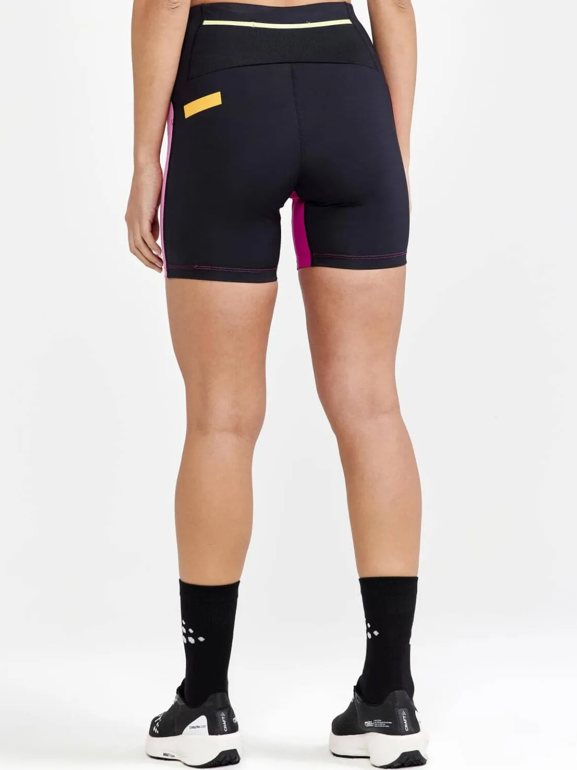 Women's Pro Hypervent Running Short Tights - BLACK-ROXO