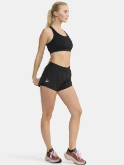 Women's Pro Hypervent Running Split Shorts 2 - FUCHSIA