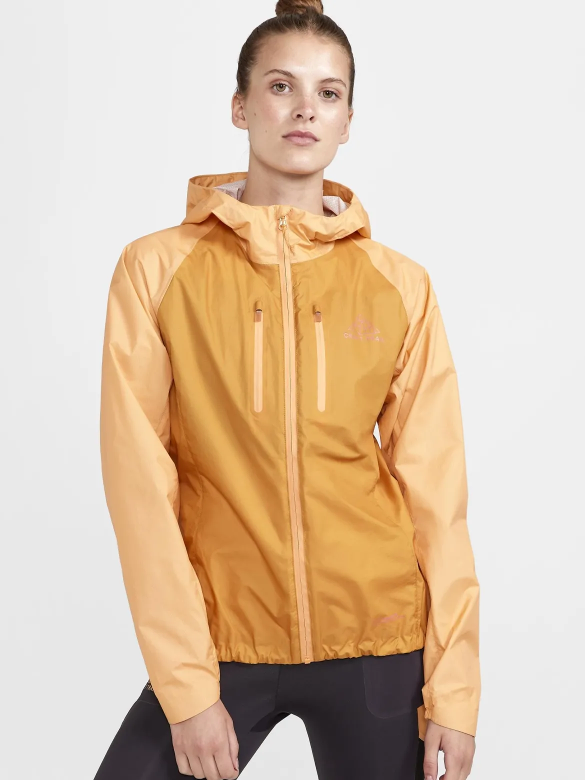 Women's Pro Trail Running Light Weight Jacket - PEACH-DESERT