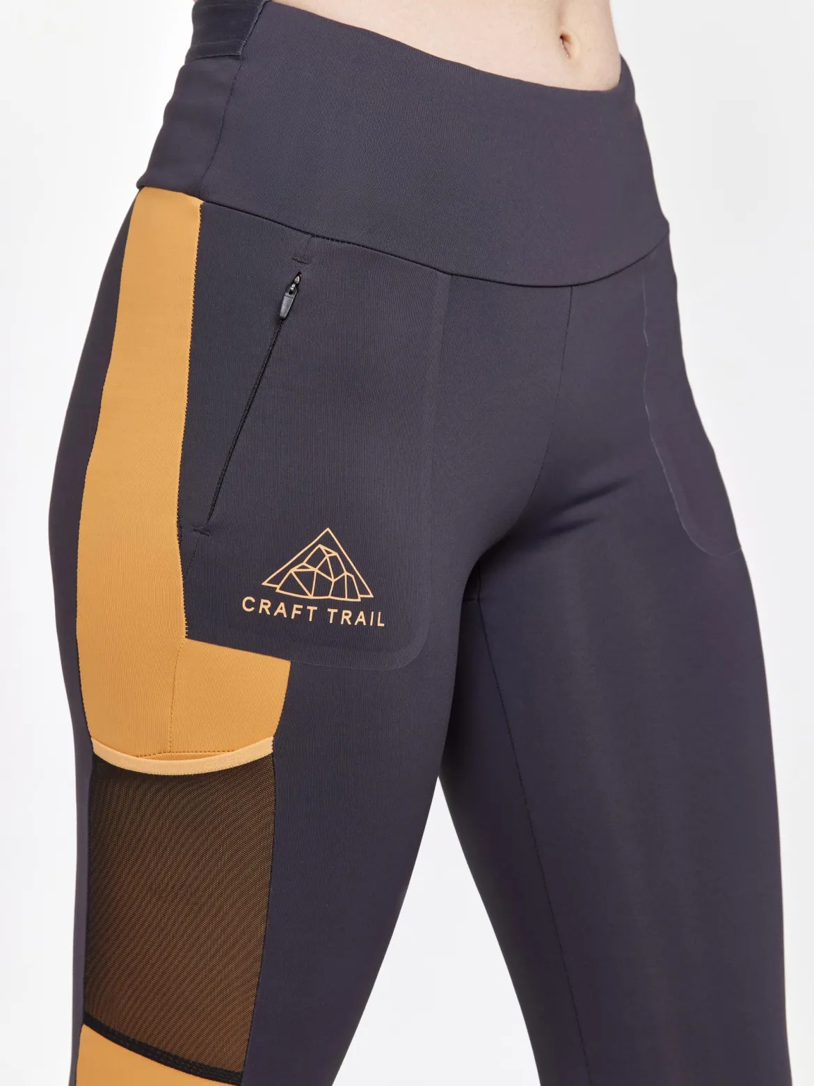 Women's Pro Trail Running Tights - Slate/Desert