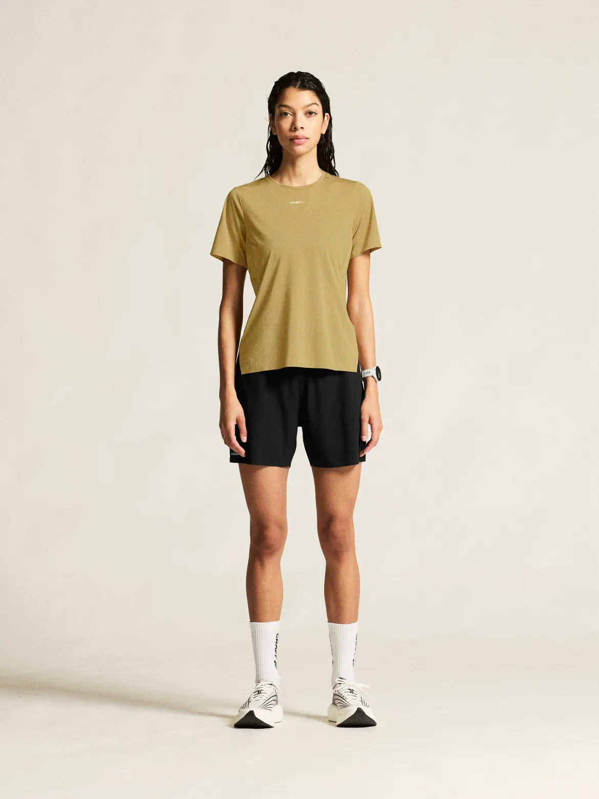 Women's Pro Trail Short Sleeve Tee 2 - KHAKI