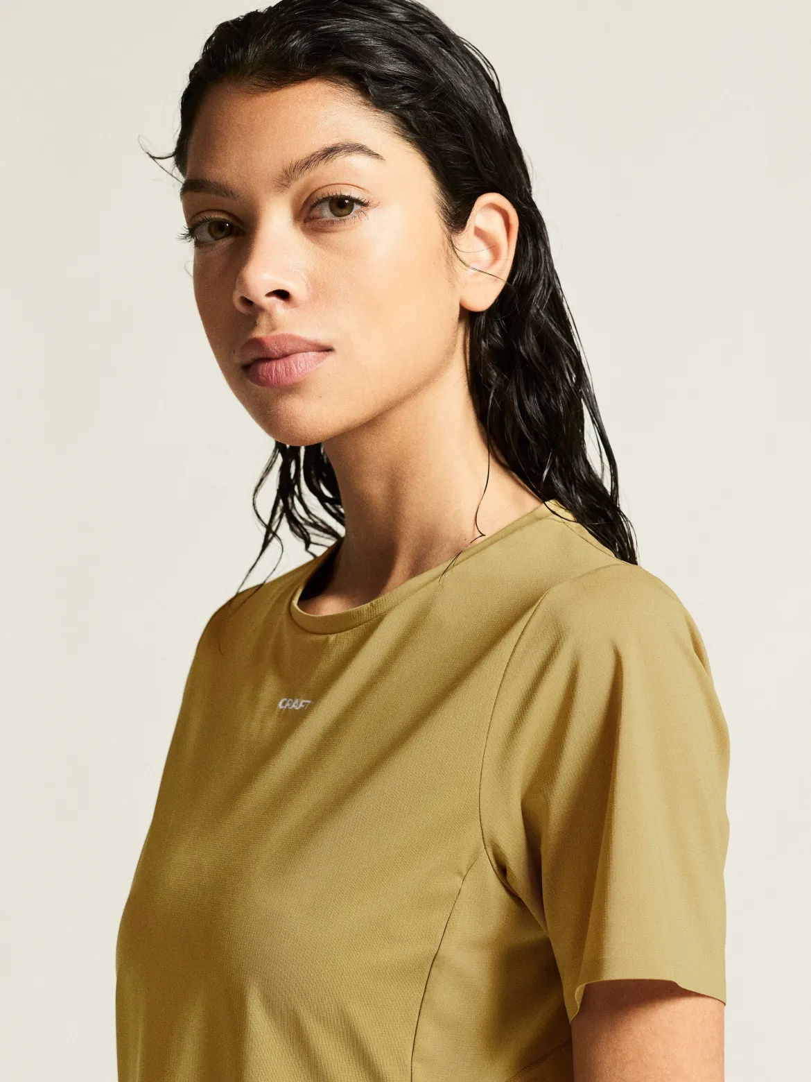 Women's Pro Trail Short Sleeve Tee 2 - KHAKI