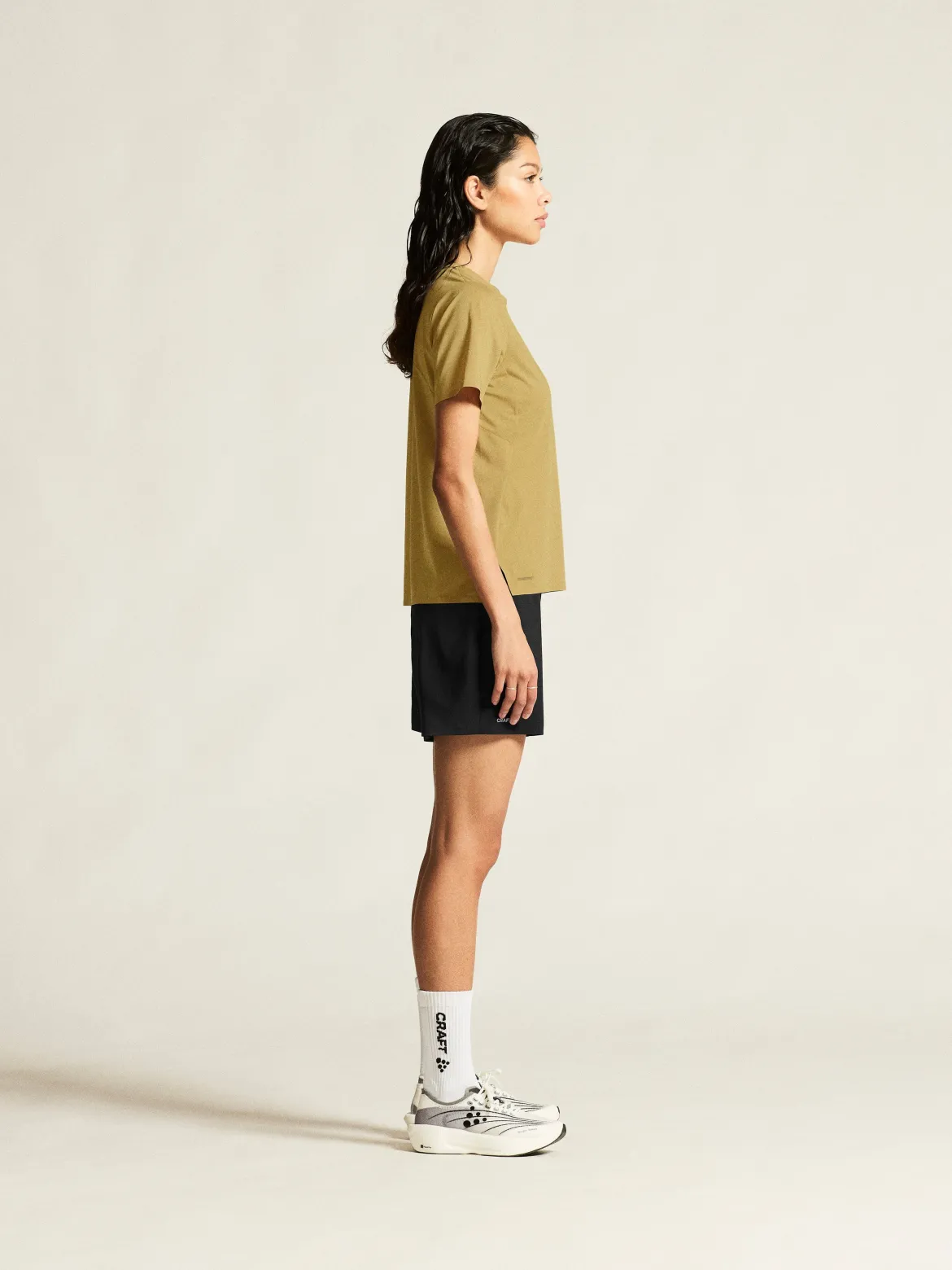 Women's Pro Trail Short Sleeve Tee 2 - KHAKI