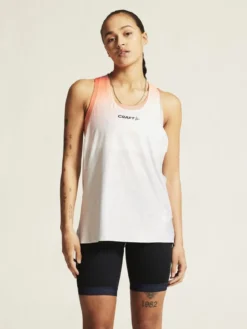 Women's Race Day Singlet - White/Multi