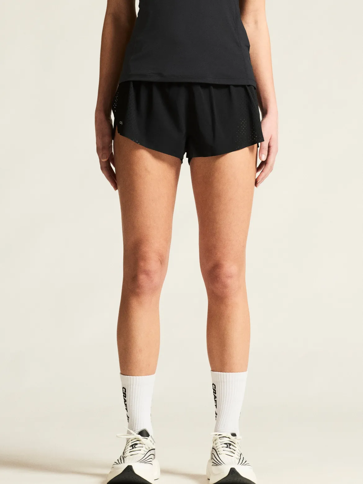 Women's Race Day Split Shorts 2 - Black