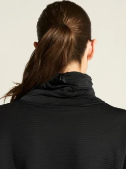 Women's SubZ Funnelneck Running Jersey - Black