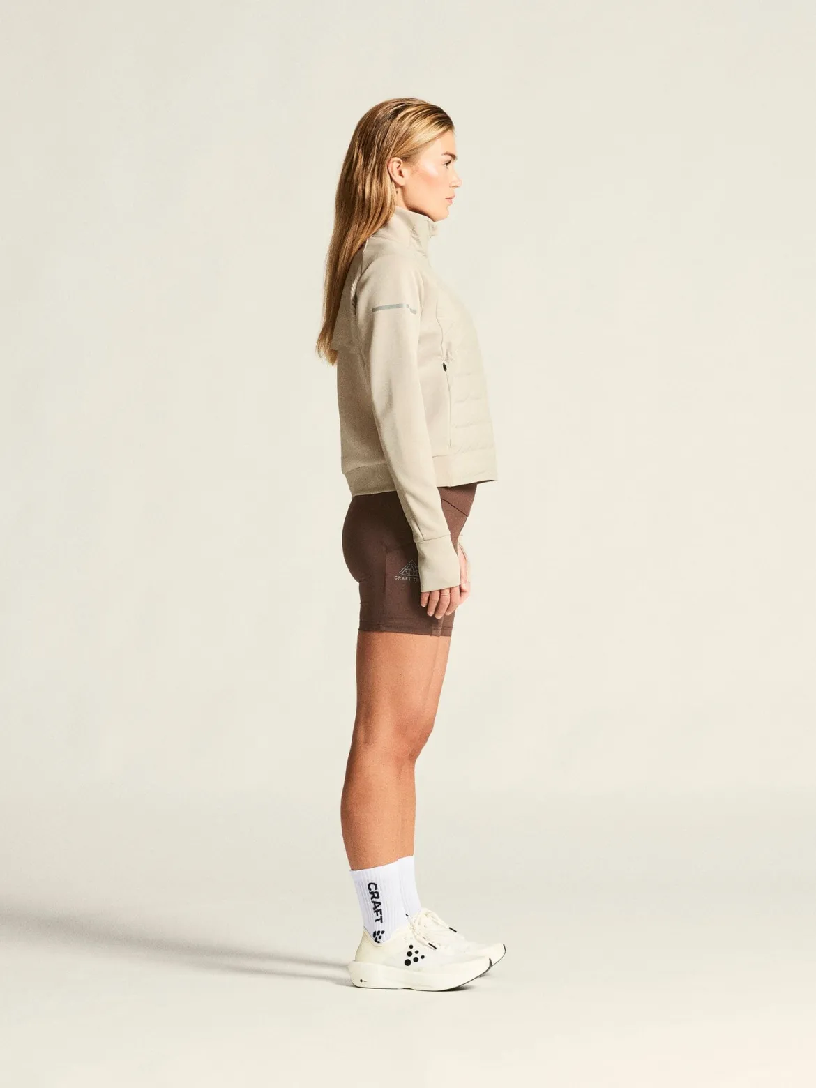 Women's SubZ Running Jacket 4 - Plaster