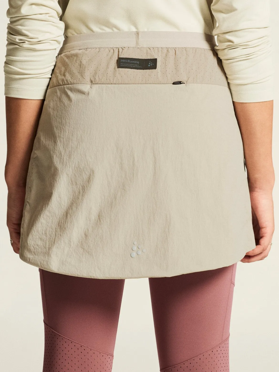 Women's SubZ Running Skirt 4 - Plaster