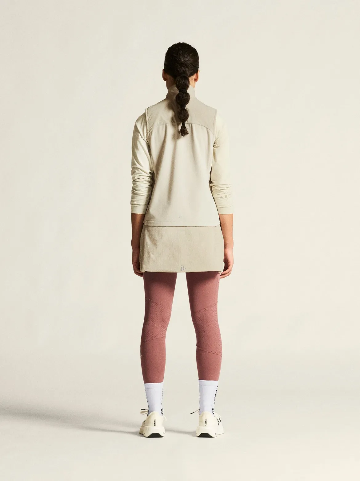 Women's SubZ Running Skirt 4 - Plaster