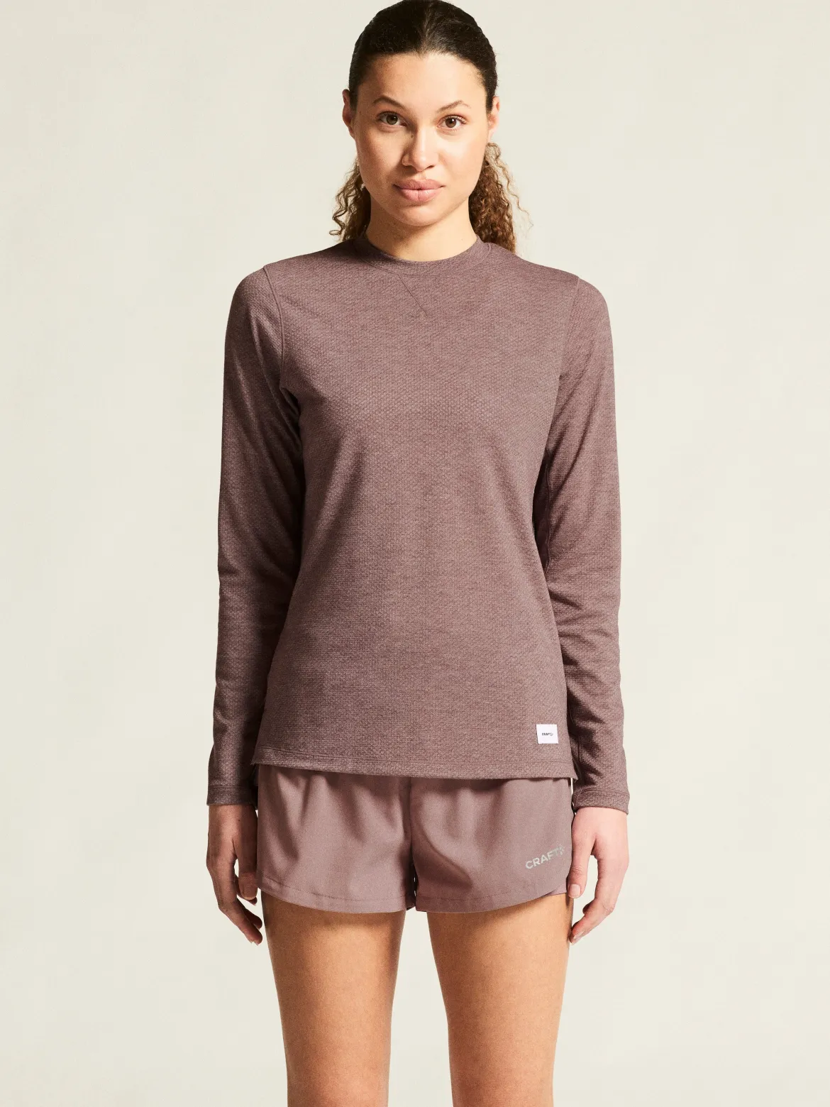 Women's Thermal Mesh CN - FLINT MELANGE