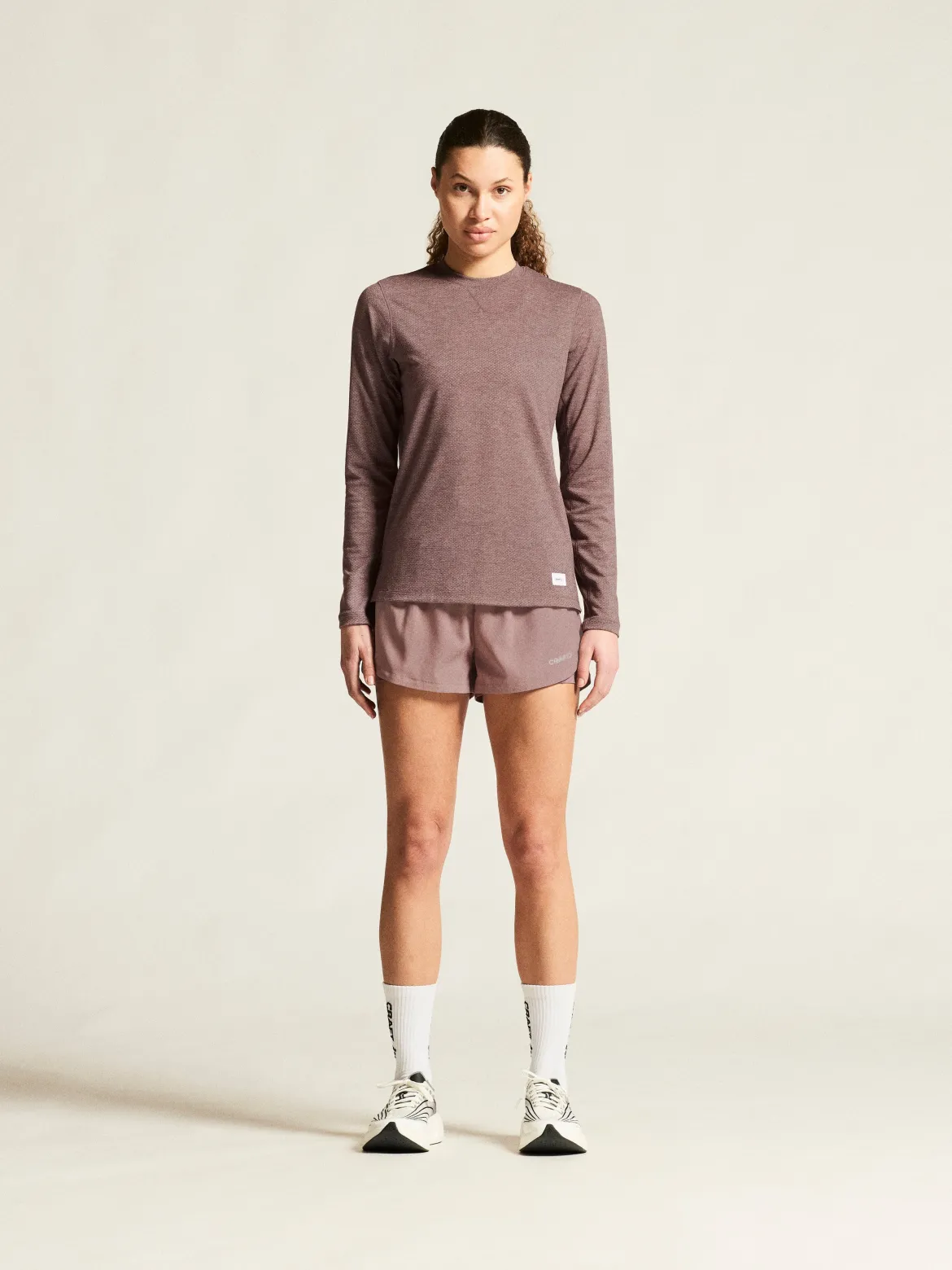 Women's Thermal Mesh CN - FLINT MELANGE