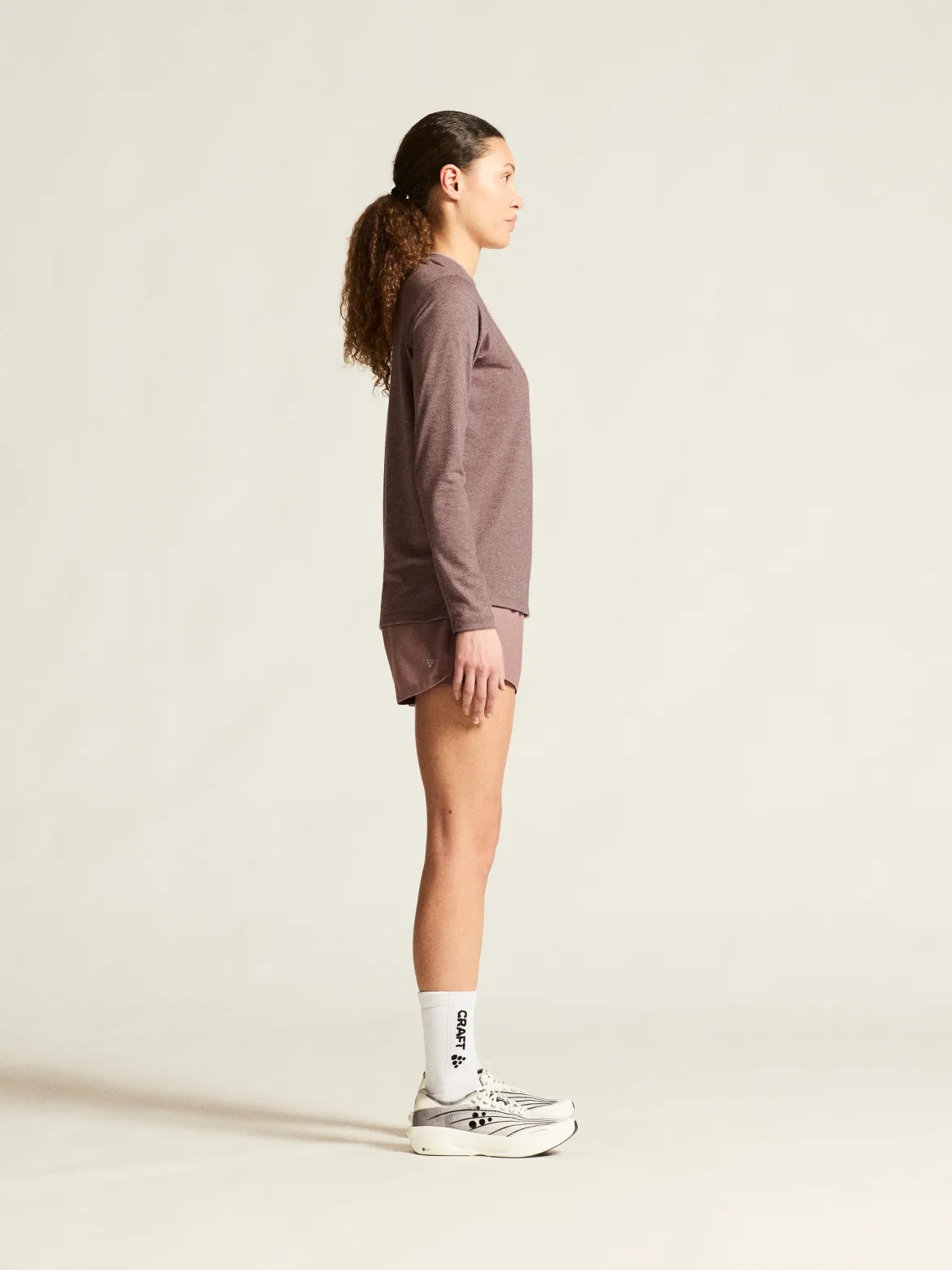 Women's Thermal Mesh CN - FLINT MELANGE