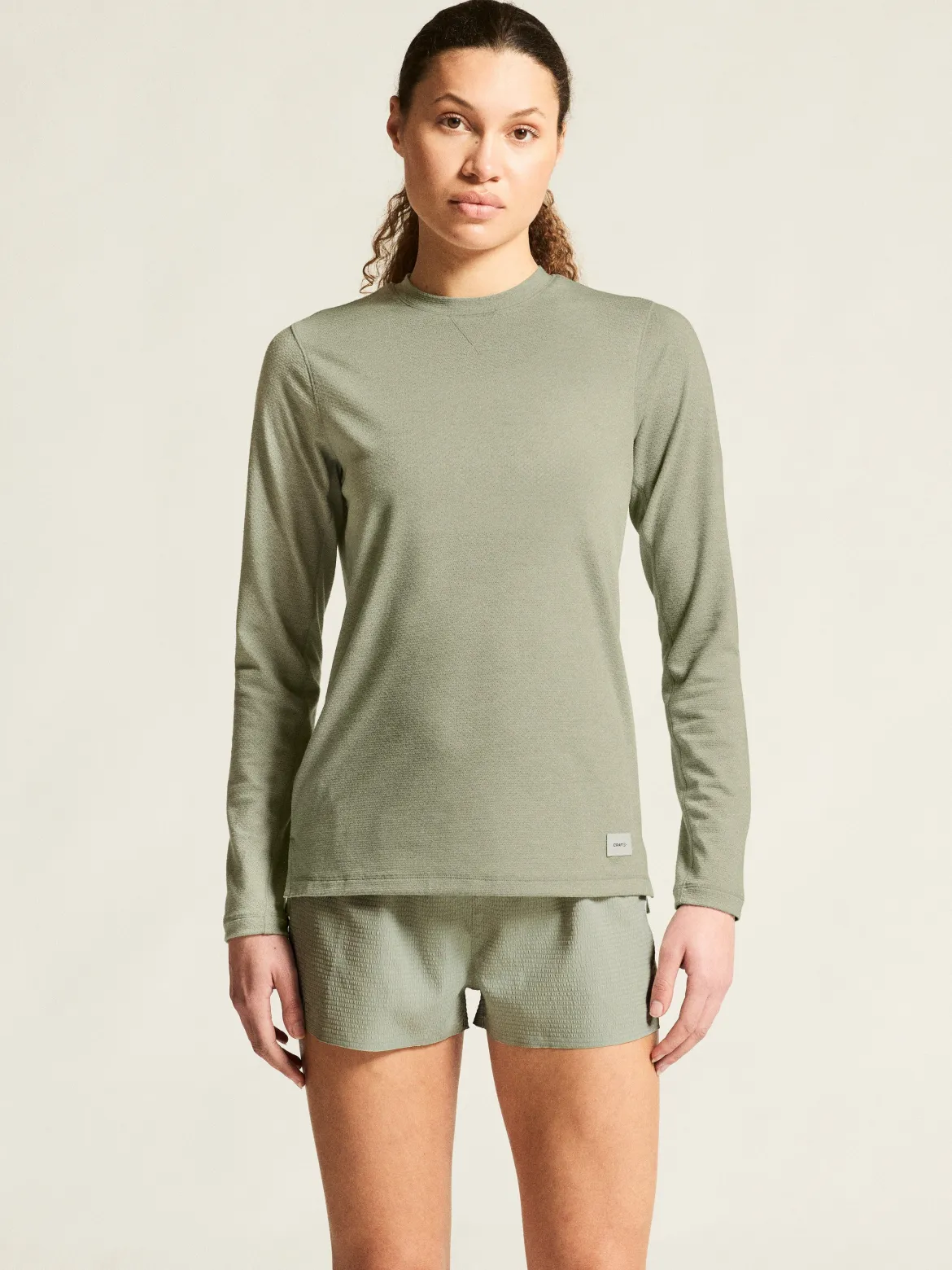 Women's Thermal Mesh CN - PIGEON MELANGE