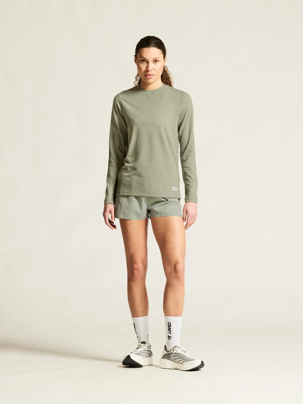 Women's Thermal Mesh CN - PIGEON MELANGE