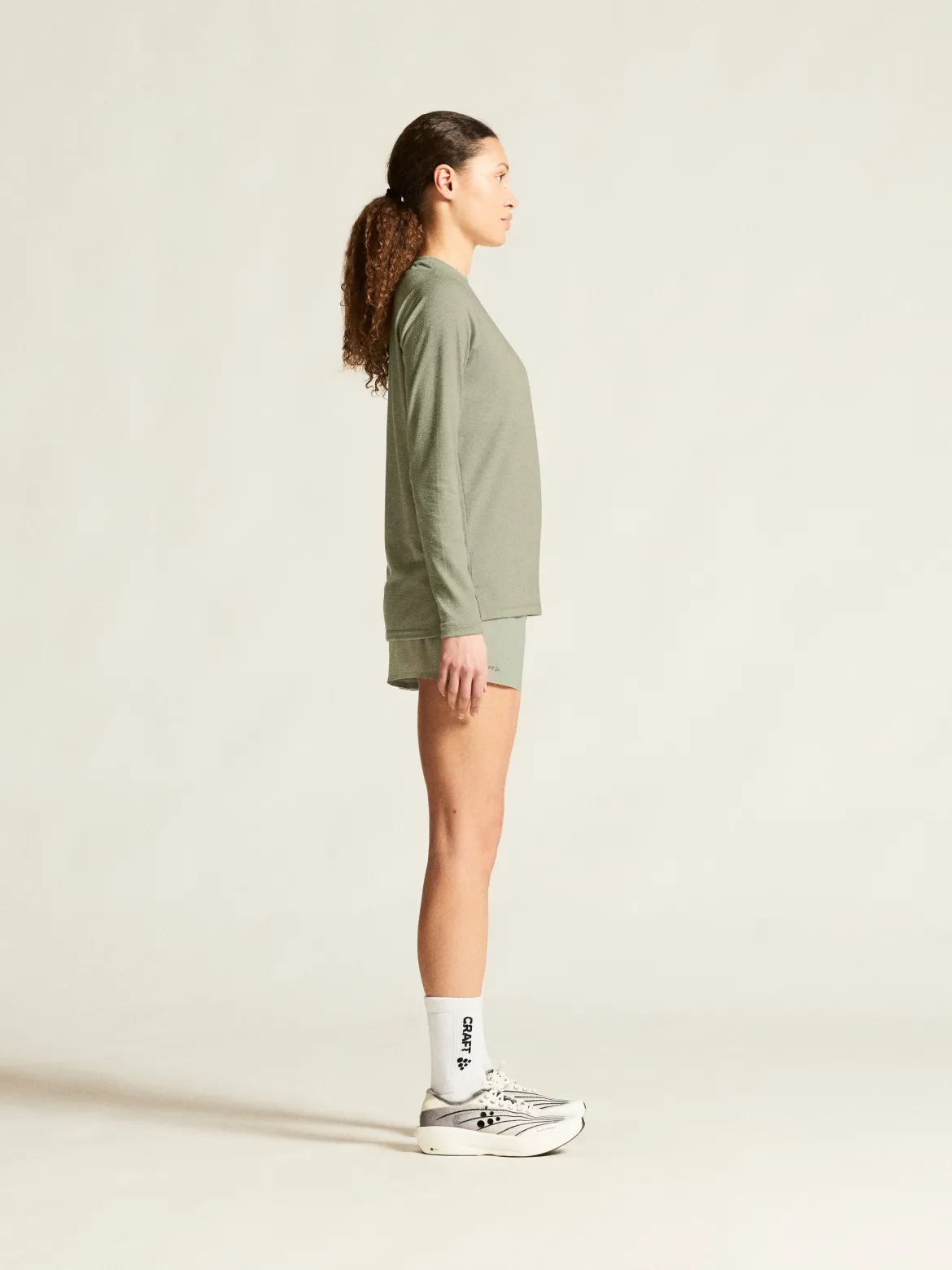 Women's Thermal Mesh CN - PIGEON MELANGE